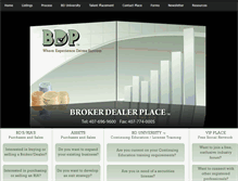 Tablet Screenshot of brokerdealerplace.com